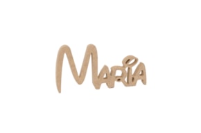 NOME PERSONALIZAVEL ATE 5 LETRAS 12X1.6CM MDF