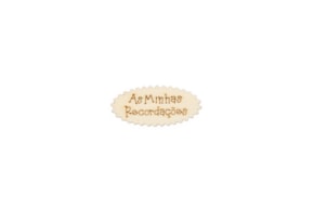 SET 12 PLACAS AS MINHAS RECORDAÇÕES 4.6X2.8X0.3CM CHOUPO
