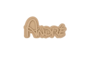 NOME PERSONALIZAVEL ATÉ 5 LETRAS C/PLACA