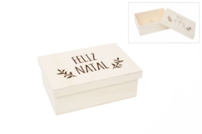 CAJA FELIZ NATAL 22X15X8CM