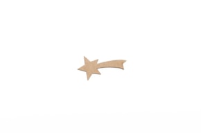 SET 12 ESTRELLAS 6X3X0.3CM MDF