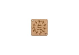 SET 12 BOTOES FEITO COM AMOR 2.5X2.5X0.3CM MDF