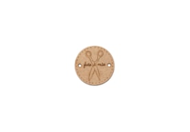 SET 12 BOTOES FEITO À MÃO D.2.5X0.3CM MDF