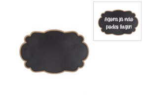 PLACA CON PIZARRA