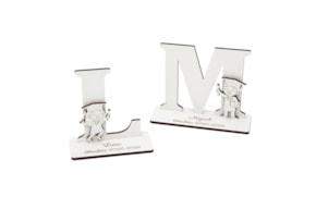 CUSTOMIZE LETTER 10X0.3CM MDF WHITE WITH FINALIST