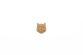 SET 12 BOTOES MOCHO 2.1X2.3X0.3CM MDF