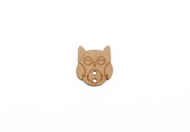 SET 12 BOTOES MOCHO 2.1X2.3X0.3CM MDF