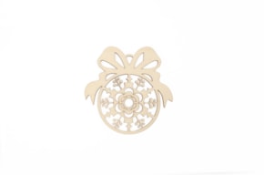 SET 4 BOLAS DE NAVIDAD 12X12.6X0.3CM CHOUPO