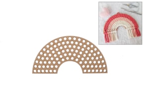 SET 4 BASES C/ AGUJEROS 20X10X0.3CM MDF