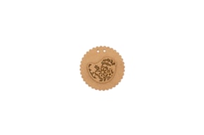 SET 6 APLICAÇÕES D.7X0.3CM MDF COM PÁSSARO