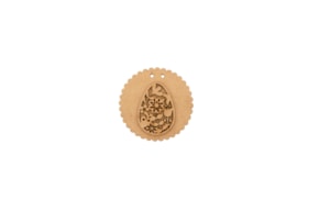 SET 6 APLICAÇÕES D.7X0.3CM MDF COM  OVO
