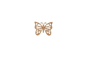SET 12 BORBOLETAS 5X3.8X0.3CM MDF