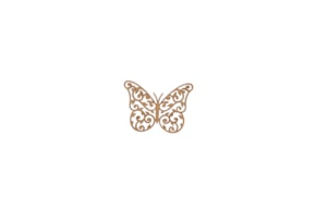 SET 12 BORBOLETAS 5X3.7X0.3CM MDF