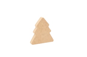 SET 4 ÁRBOLES DE NAVIDAD 10X1.6CM MDF