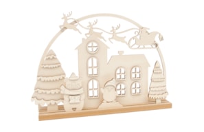 CENÁRIO NATAL 43X8X32.5X0.4CM CHOUPO C/BASE 1.2CM