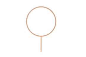 SET 2 TOPPERS CIRCULO 15X23X0.3CM MDF