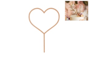 SET 2 TOPPERS CORAZON 13X22X0.3CM MDF