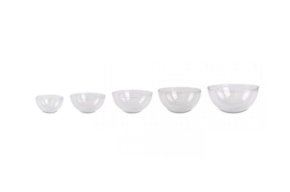 Casting mould set , 5 acrylic half-balls: ø 6-14cm RAYHER