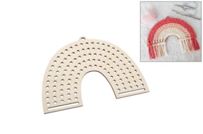 SET 2 ARCO IRIS MACRAME 25X17.6X0.4CM CHOPO
