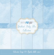 BLOCO 10 PAPEIS SCRAP 30.5X30.5CM  GRADIENT BLUE PFY-11434