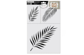 STENCIL FOLHAS 20x30CM  81153