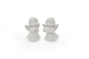 SET 2 ANGELS 3.5X2.2X4.8CM