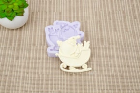 MOLDE SILICONE PAPA NOEL 6,5x7x1CM MLD191