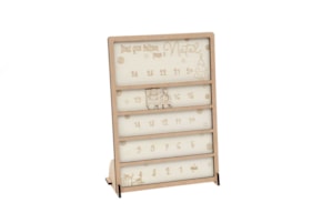 CALENDARIO NAVIDAD 21.9X30.7X0.3CM CHOPO C/ BASE
