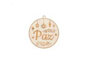 SET 4 BOLAS DE NATAL PAZ D.9X0.4CM CHOUPO