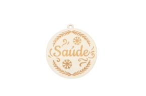 SET 4 BOLAS DE NAVIDAD SAÚDE D.9X0.4CM CHOPO