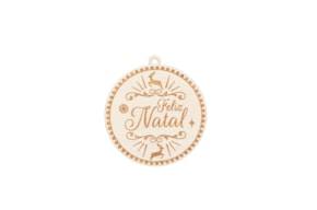 SET 4 BOLAS DE NATAL FELIZ NATAL D.9X0.4CM CHOPO