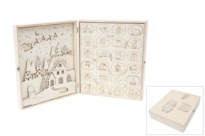 CAJA CALENDARIO DE ADVIENTO 35.5X30X9X0.8CM