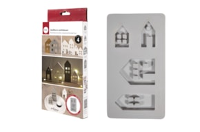 Silicone casting mould house, 14,5x26x1.7cm, RAYHER