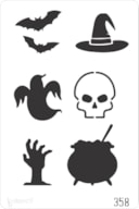 PLANTILLA 20X30CM 358 HALLOWEEN