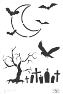 PLANTILLA 20X30CM 359 HALLOWEEN