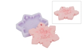 SILICONE MOULD FLOCO FELIZ NATAL 7X7CM  MLD212