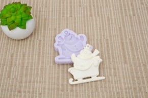 MOLDE SILICONE BONECO DE NIEVE 7x7,4x1CM MLD192