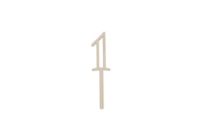 SET 4 TOPPERS NUMERO 1 9.7X0.4CM CHOUPO