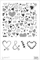 STENCIL 20X30CM 385 HEARTS
