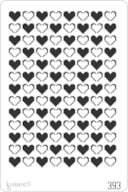 STENCIL 20X30CM 393 HEARTS
