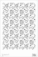 STENCIL 20X30CM 384 HEARTS