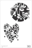 STENCIL 20X30CM 383 BIRDS