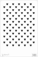 STENCIL 20X30CM 389 HEARTS