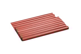 ROUND FLEXIBLE WAX STICK PEARLY RED 55237 IN PLASTIC BAG