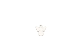 SET 12 ANJOS 3X3X0.3CM ACRILICO BRANCO