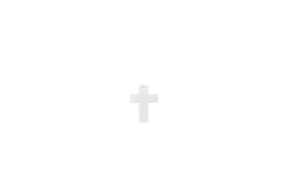 SET 12 CRUZES 1.5X2X0.3CM ACRILICO BRANCO