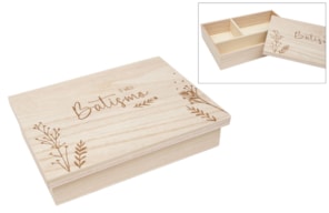 CAIXA DE BATIZADO "O MEU BATISMO" 37.5X24.5X6CM