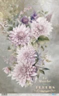 PAPEL ARROZ 54X33CM LA VIE EN FLEURS DAHLIAS I PFY-12733