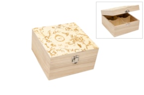 BOX F/TEA 4 DIV.16X16X9CM