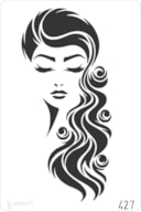 STENCIL 20X30CM 427 LADY